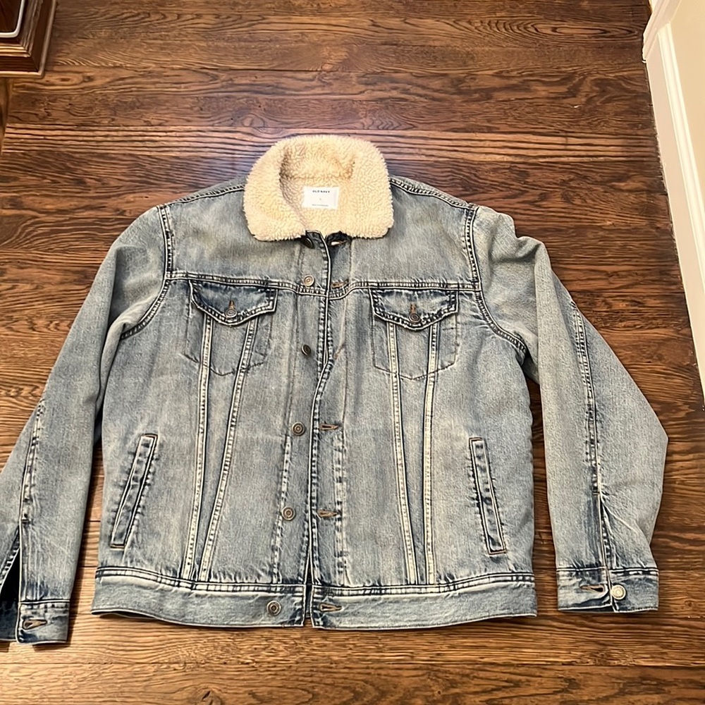 Old Navy Sherpa Lined Jean Jacket